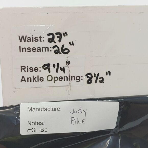 Judy Blue Raw Hem Distressed Skinny Fit Stretch Denim Jeans 5/27 - Picture 5 of 16